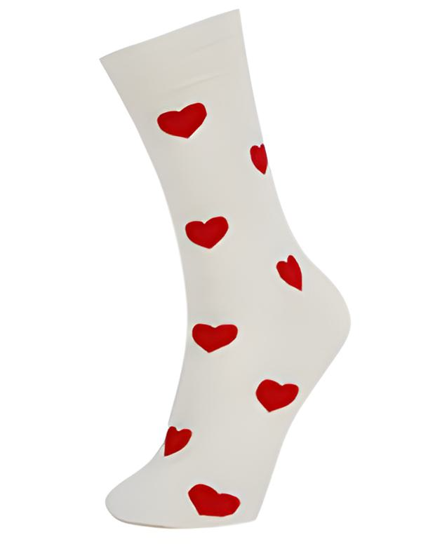 Meia Cano Longo 002 - Coração V/B